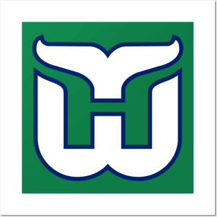 Hartford Whalers Retro Logo Posters and Art